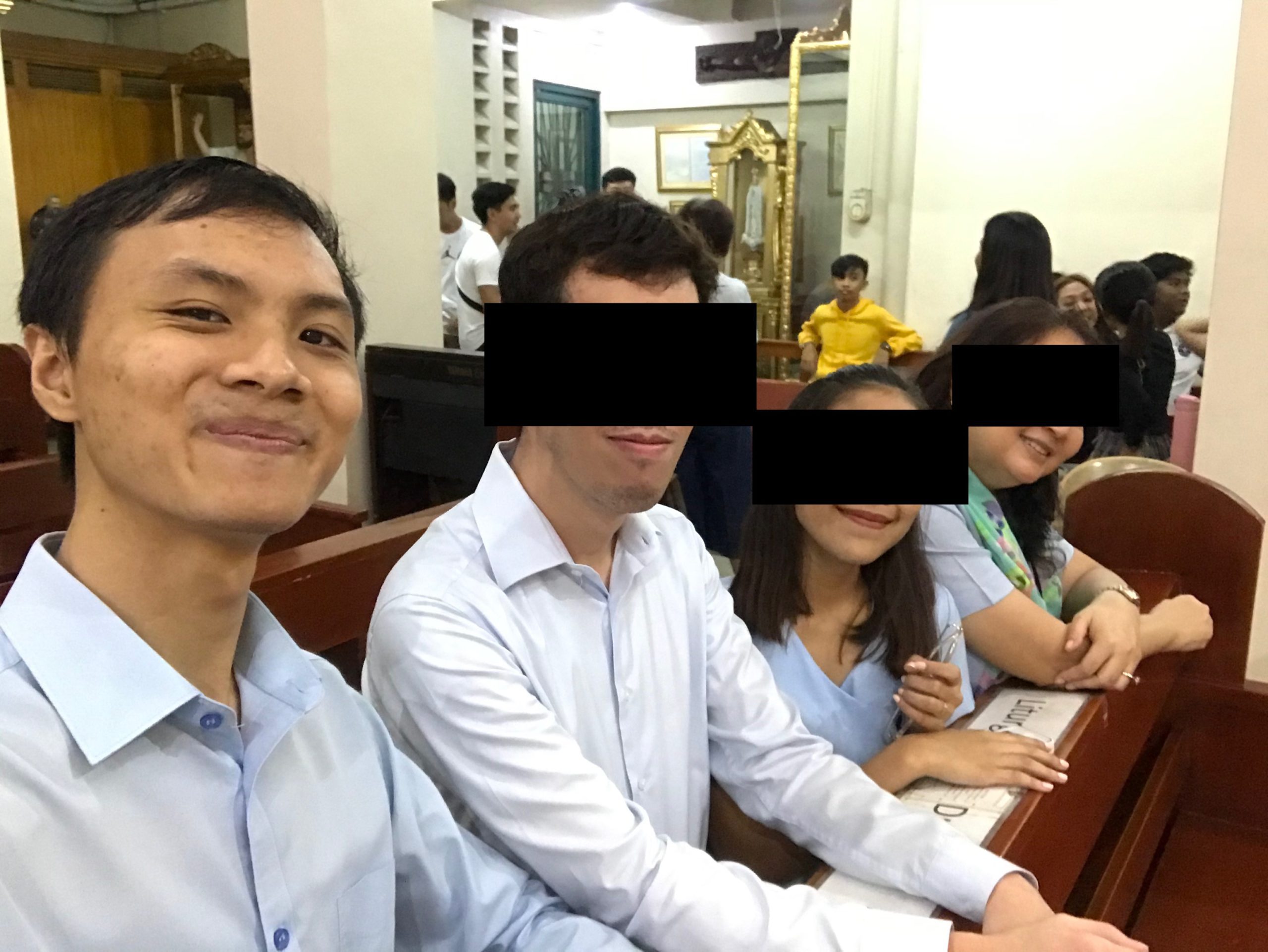 Me and my fellow lectors at church.